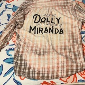 Flannel bleach shirt